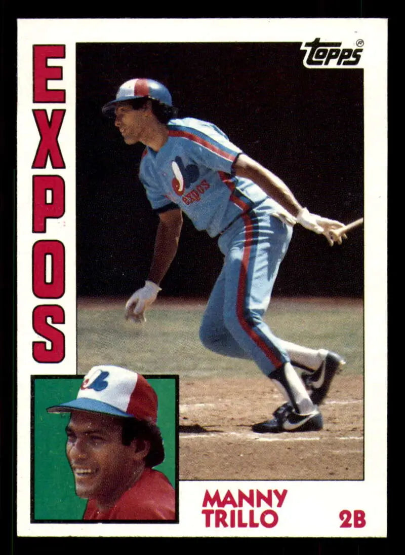 1984 Topps #180 Manny Trillo EX Excellent Montreal Expos Baseball Card - Baseball Card Single