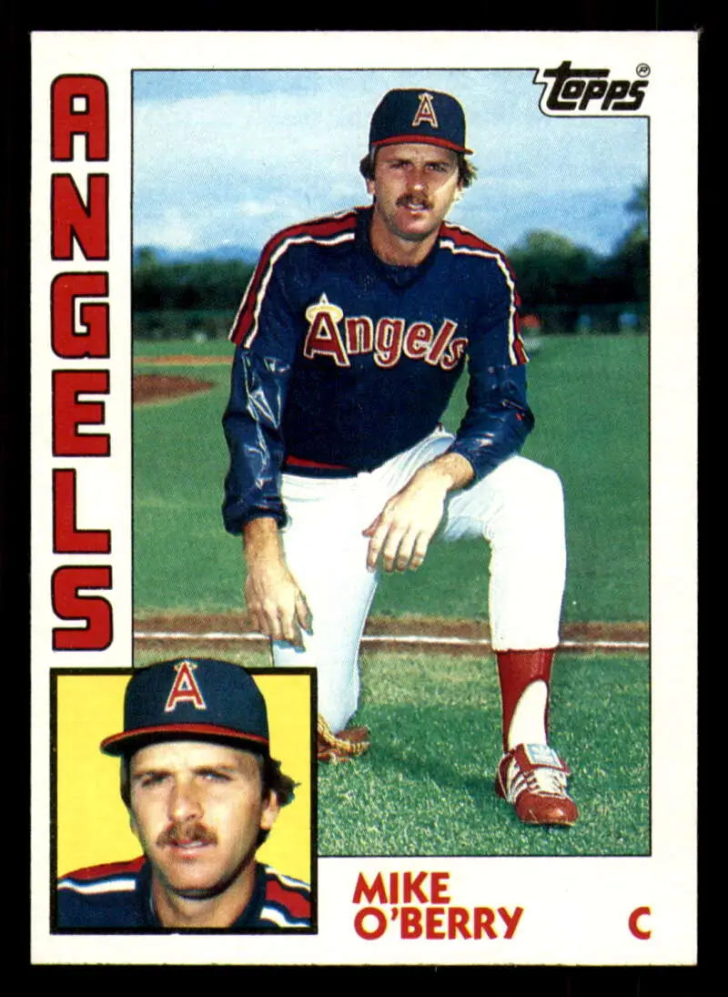 1984 Topps #184 Mike O’Berry EX Excellent California Angels Baseball Card - Baseball Card Single