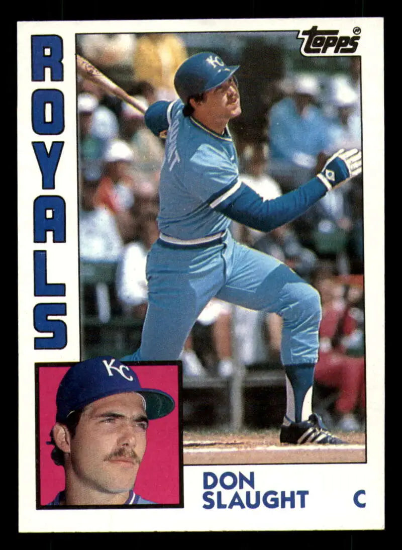 1984 Topps #196 Don Slaught EX Excellent Kansas City Royals Baseball Card - Baseball Card Single