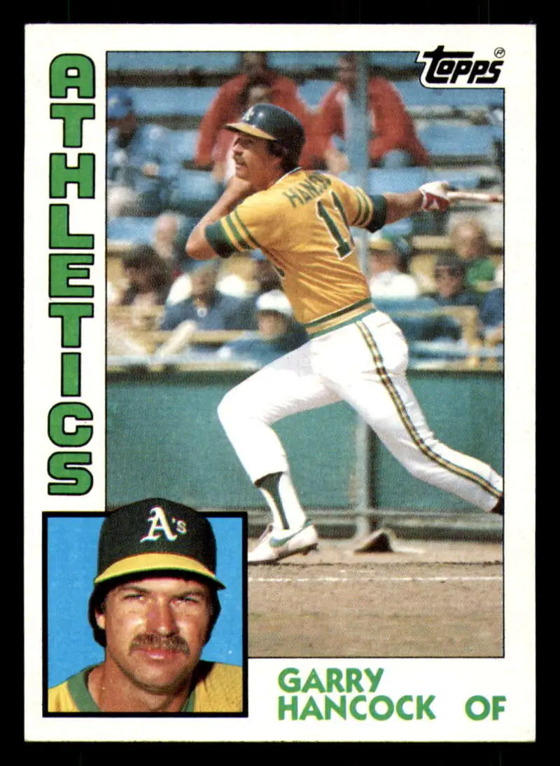 1984 Topps #197 Garry Hancock EX Excellent Oakland Athletics Baseball Card - Baseball Card Single