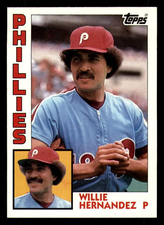 1984 Topps #199 Willie Hernandez EX Excellent Philadelphia Phillies Baseball Card - Baseball Card Single