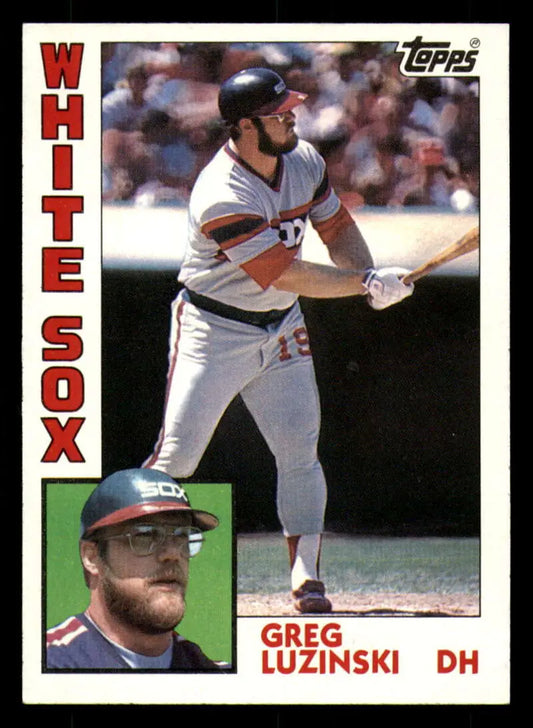 1984 Topps #20 Greg Luzinski EX Excellent Chicago White Sox Baseball Card - Baseball Card Single