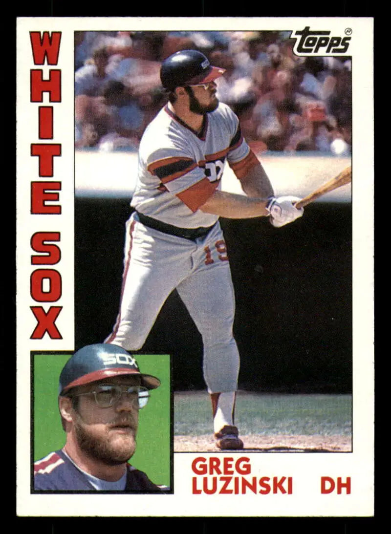 1984 Topps #20 Greg Luzinski EX Excellent Chicago White Sox Baseball Card - Baseball Card Single