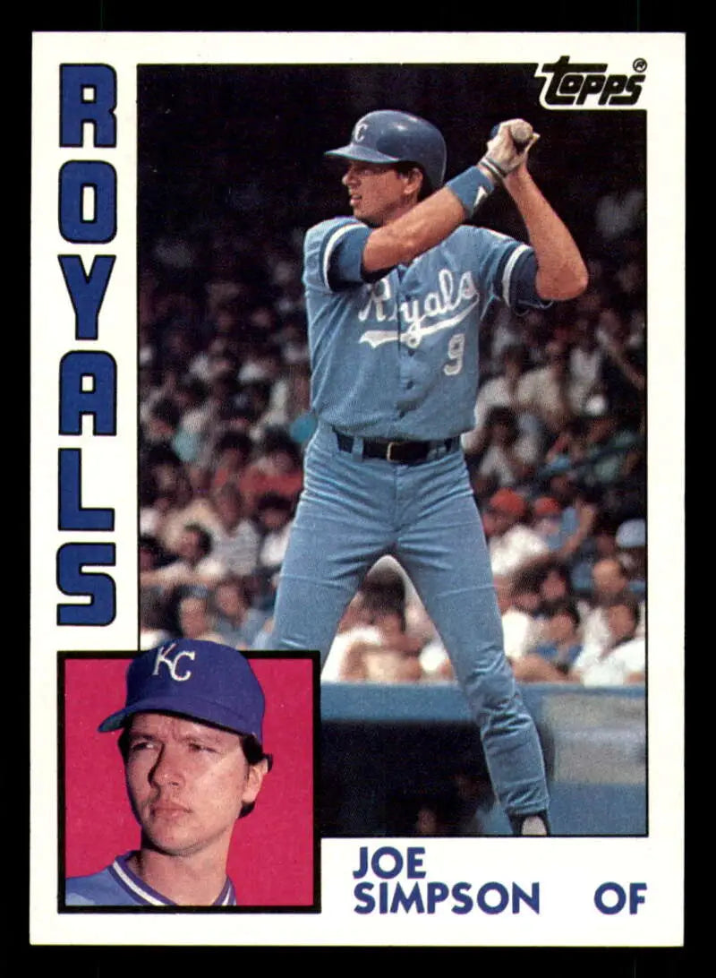 1984 Topps #219 Joe Simpson EX Excellent Kansas City Royals Baseball Card - Baseball Card Single