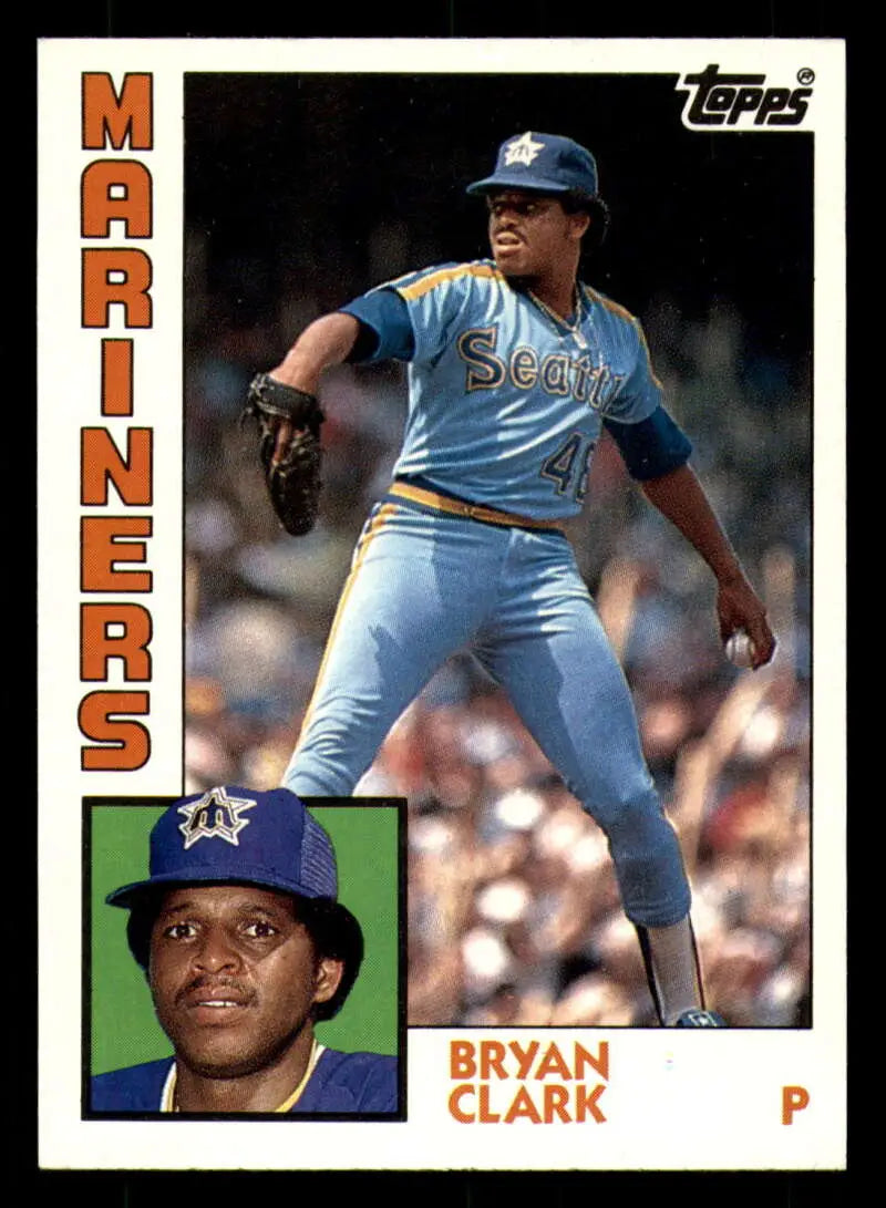 1984 Topps #22 Bryan Clark EX Excellent Seattle Mariners Baseball Card - Baseball Card Single