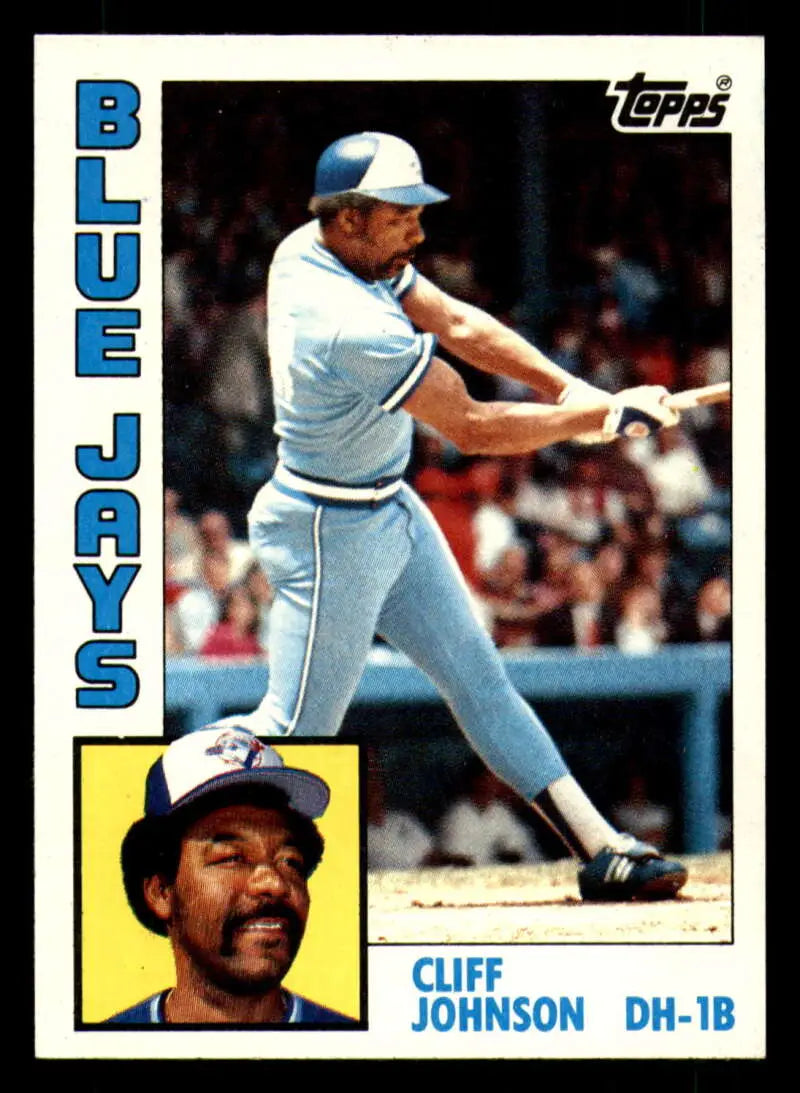 1984 Topps #221 Cliff Johnson EX Excellent Toronto Blue Jays Baseball Card - Baseball Card Single