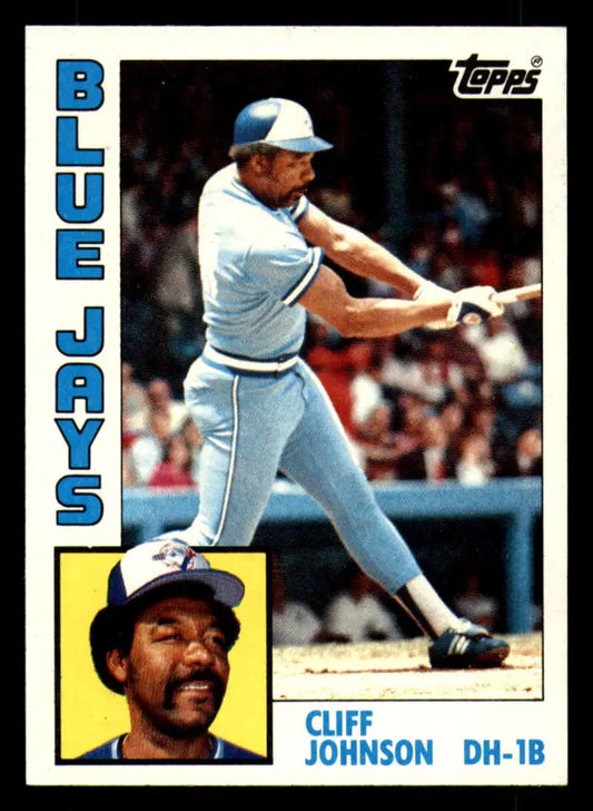 1984 Topps #221 Cliff Johnson EX Excellent Toronto Blue Jays Baseball Card - Baseball Card Single
