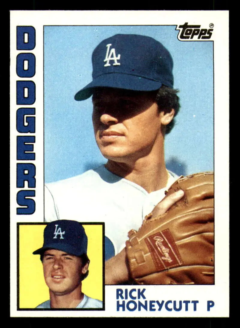 1984 Topps #222 Rick Honeycutt EX Excellent Los Angeles Dodgers Baseball Card - Baseball Card Single
