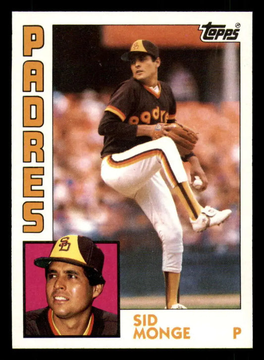 1984 Topps #224 Sid Monge EX Excellent San Diego Padres Baseball Card - Baseball Card Single
