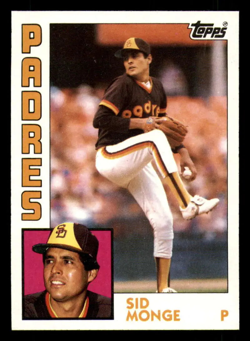 1984 Topps #224 Sid Monge EX Excellent San Diego Padres Baseball Card - Baseball Card Single