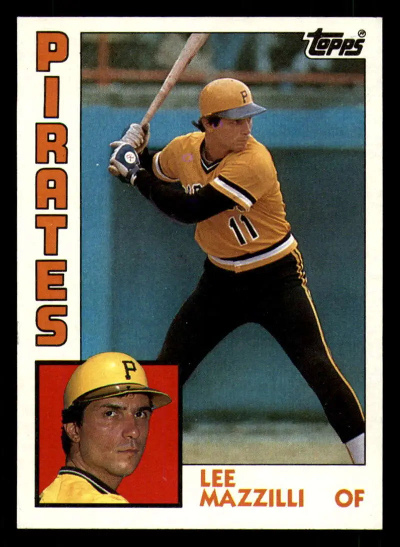 1984 Topps #225 Lee Mazzilli EX Excellent Pittsburgh Pirates Baseball Card - Baseball Card Single
