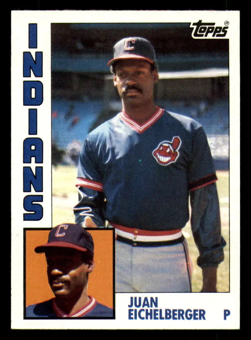 1984 Topps #226 Juan Eichelberger EX Excellent Cleveland Indians Baseball Card - Baseball Card Single