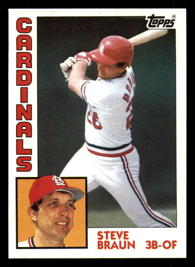 1984 Topps #227 Steve Braun EX Excellent St. Louis Cardinals Baseball Card - Baseball Card Single