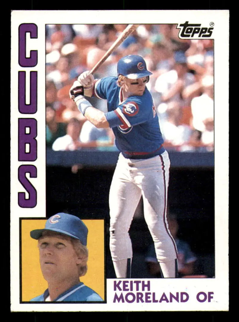 1984 Topps #23 Keith Moreland EX Excellent Chicago Cubs Baseball Card - Baseball Card Single