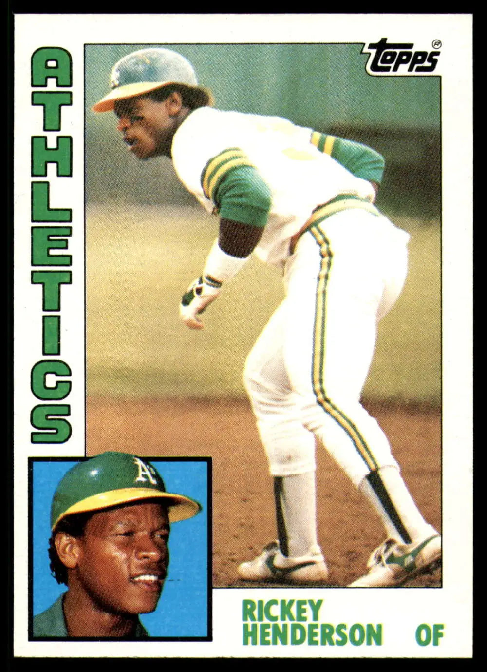 1984 Topps #230 Rickey Henderson EX Excellent Oakland Athletics Baseball Card - Baseball Card Single