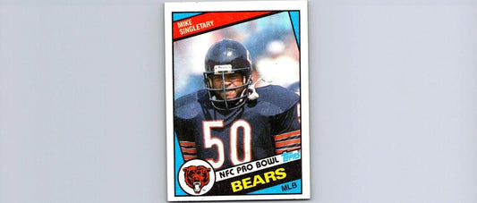 Mike Singletary football card from the 1984 Topps trading cards series
