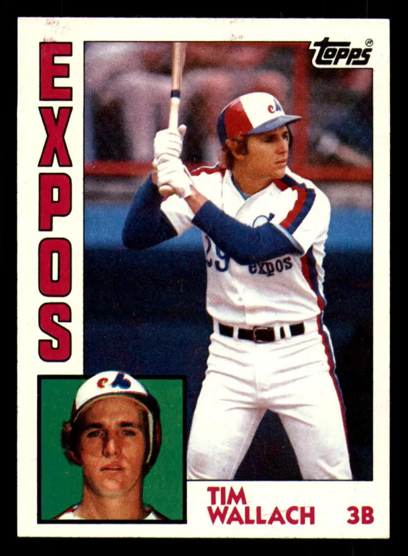 1984 Topps #232 Tim Wallach EX Excellent Montreal Expos Baseball Card - Baseball Card Single