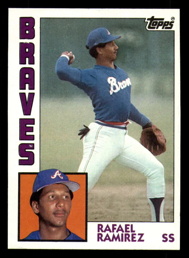 1984 Topps #234 Rafael Ramirez EX Excellent Atlanta Braves Baseball Card - Baseball Card Single