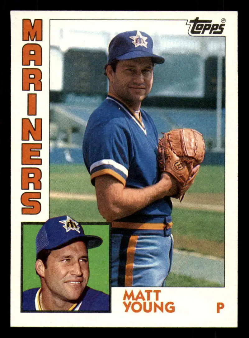 1984 Topps #235 Matt Young EX Excellent RC Rookie Seattle Mariners Baseball Card - Baseball Card Single