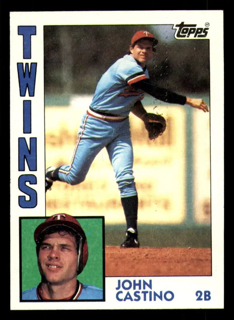 1984 Topps #237 John Castino EX Excellent Minnesota Twins Baseball Card - Baseball Card Single