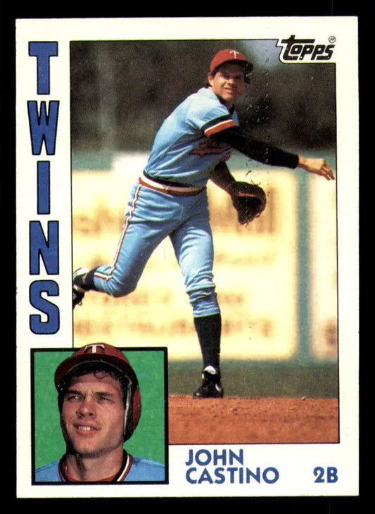 1984 Topps #237 John Castino EX Excellent Minnesota Twins Baseball Card - Baseball Card Single