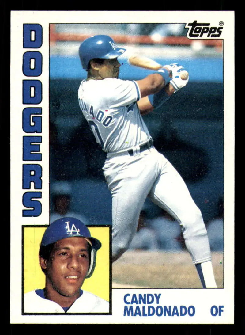 1984 Topps #244 Candy Maldonado EX Excellent Los Angeles Dodgers Baseball Card - Baseball Card Single