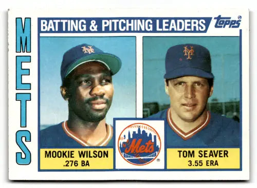 1984 Topps #246 Mookie Wilson/Tom Seaver NM Near Mint Mets ID:49054