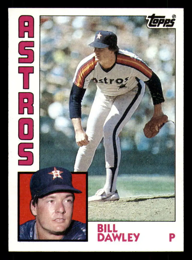 1984 Topps #248 Bill Dawley EX Excellent RC Rookie Houston Astros Baseball Card - Baseball Card Single