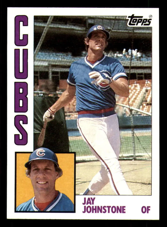 1984 Topps #249 Jay Johnstone EX Excellent Chicago Cubs Baseball Card - Baseball Card Single