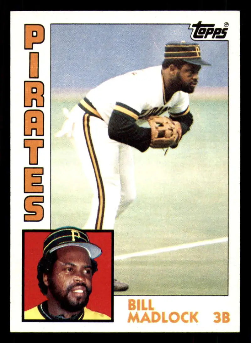 1984 Topps #250 Bill Madlock EX Excellent Pittsburgh Pirates Baseball Card - Baseball Card Single