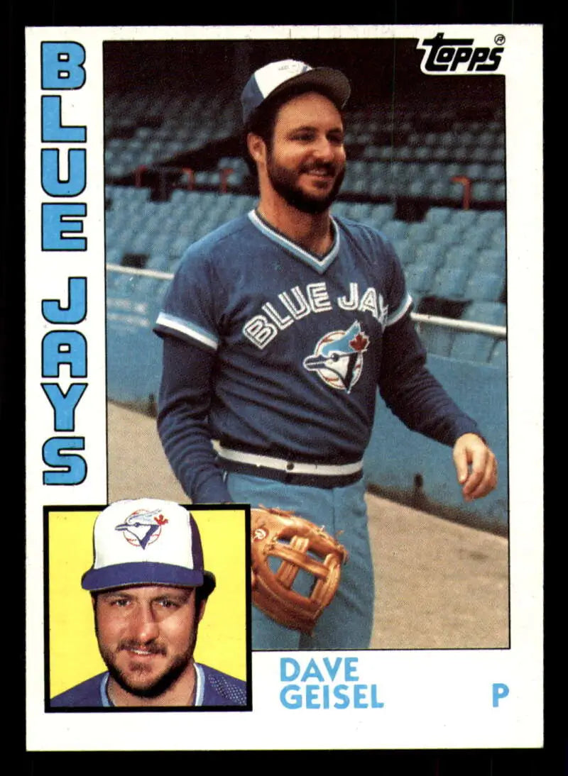 1984 Topps #256 Dave Geisel EX Excellent Toronto Blue Jays Baseball Card - Baseball Card Single