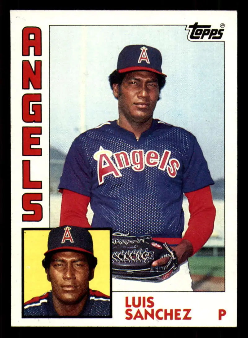 1984 Topps #258 Luis Sanchez EX Excellent California Angels Baseball Card - Baseball Card Single