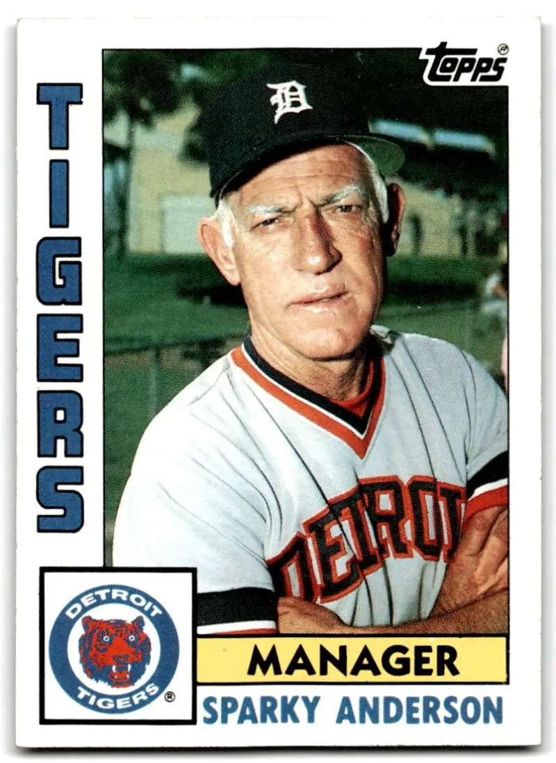 1984 Topps #259 Sparky Anderson EX Excellent Detroit Tigers Baseball Card - Baseball Card Single