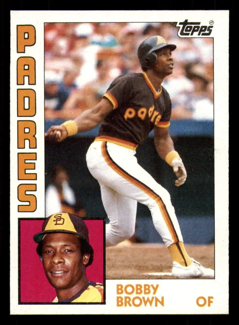 1984 Topps #261 Bobby Brown EX Excellent San Diego Padres Baseball Card - Baseball Card Single