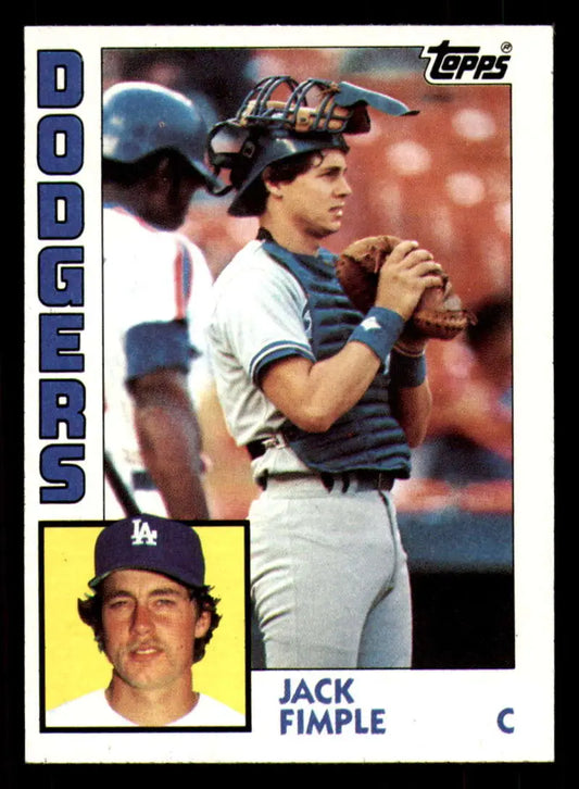 1984 Topps #263 Jack Fimple EX Excellent RC Rookie Los Angeles Dodgers Baseball Card - Baseball Card Single