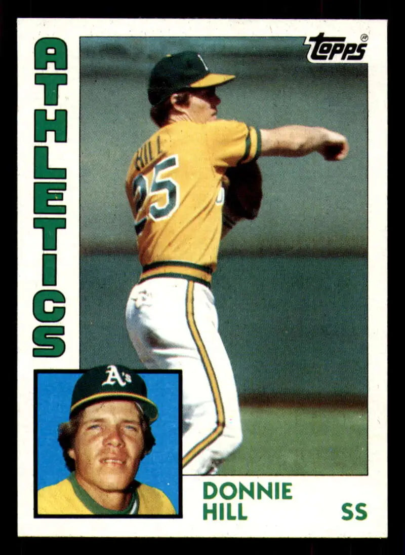 1984 Topps #265 Donnie Hill EX Excellent RC Rookie Oakland Athletics Baseball Card - Baseball Card Single