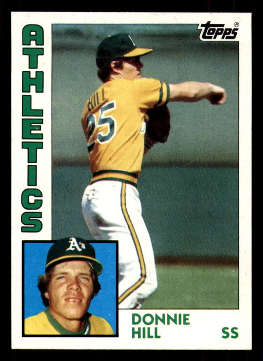 1984 Topps #265 Donnie Hill EX Excellent RC Rookie Oakland Athletics Baseball Card - Baseball Card Single