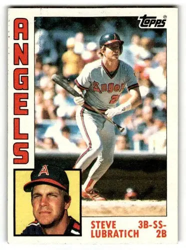 1984 Topps #266 Steve Lubratich California Angels Baseball Cards EX/ ID:61558 - Baseball Card Single