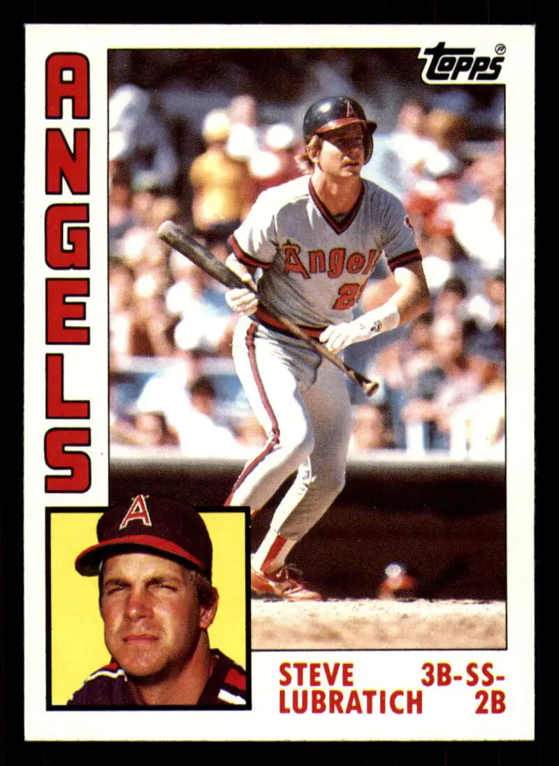 1984 Topps #266 Steve Lubratich EX Excellent RC Rookie California Angels Baseball Card - Baseball Card Single