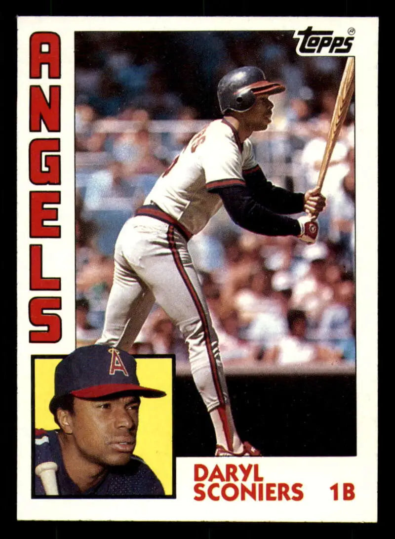 1984 Topps #27 Daryl Sconiers EX Excellent California Angels Baseball Card - Baseball Card Single
