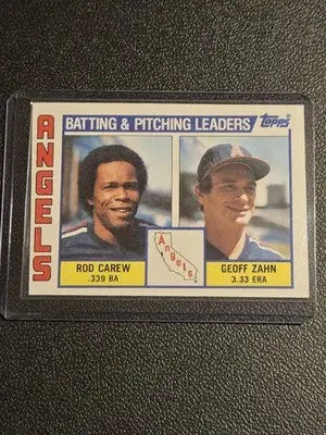 1984 Topps #276 Angels Leaders / Checklist (Rod Carew / Geoff Zahn) - Baseball Card Single