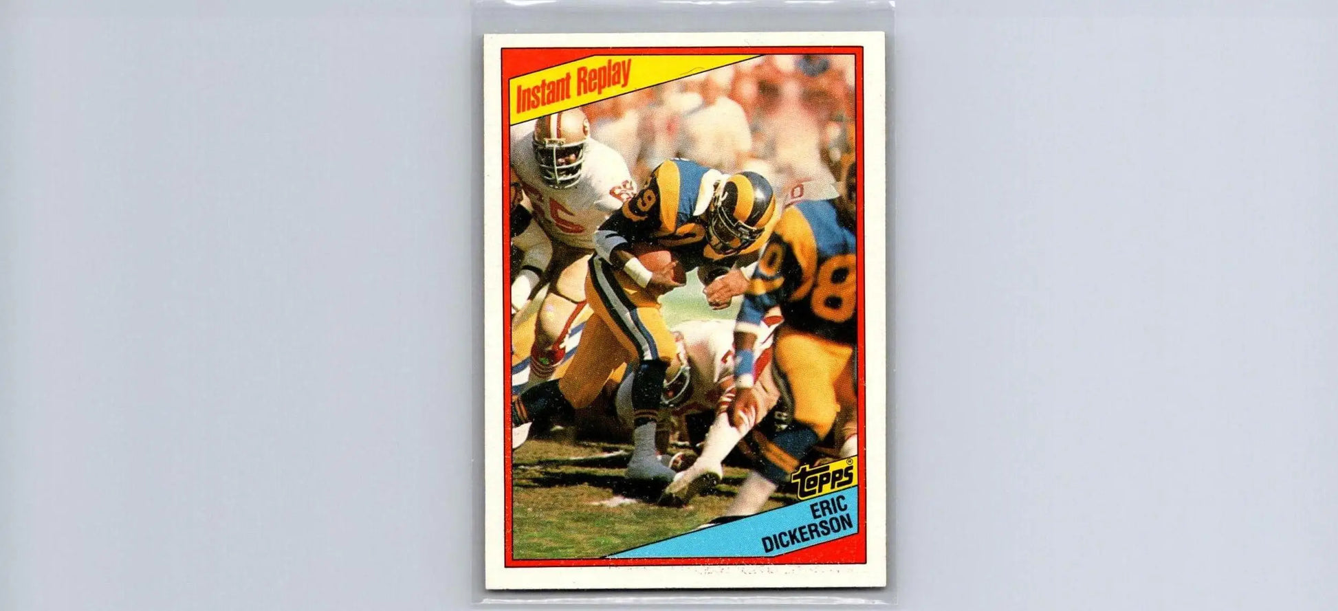 Eric Dickerson 1984 Topps #281 trading card showcasing his iconic NFL career