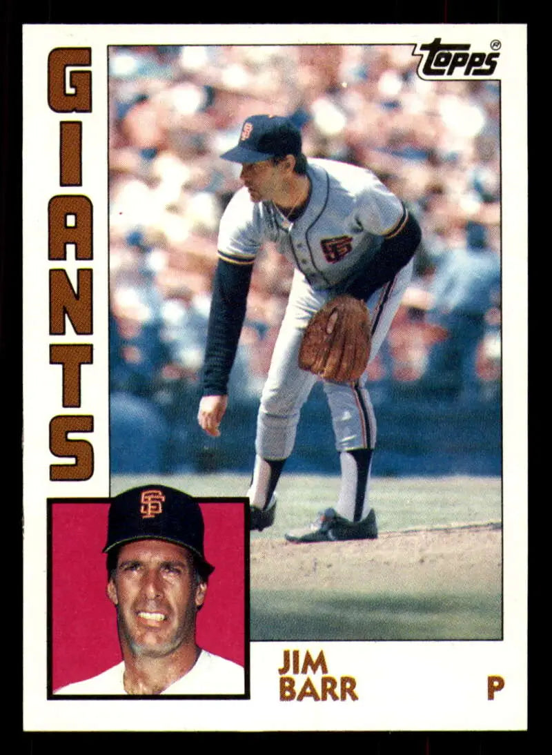 1984 Topps #282 Jim Barr EX Excellent San Francisco Giants Baseball Card - Baseball Card Single