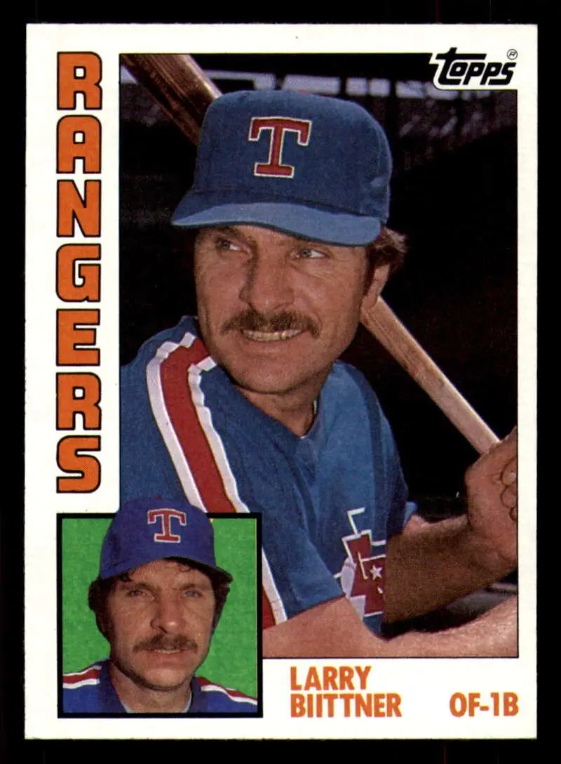 1984 Topps #283 Larry Biittner EX Excellent Texas Rangers Baseball Card - Baseball Card Single