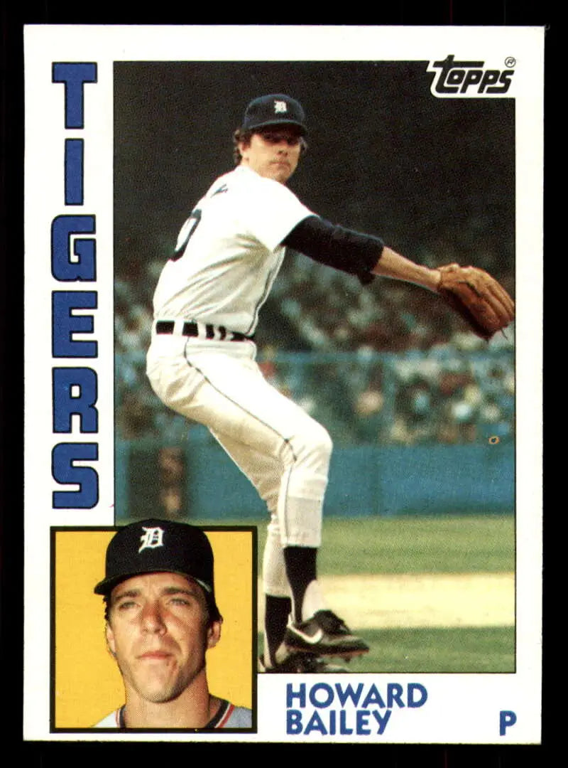1984 Topps #284 Howard Bailey EX Excellent Detroit Tigers Baseball Card - Baseball Card Single