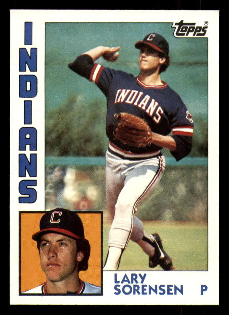 1984 Topps #286 Lary Sorensen EX Excellent Cleveland Indians Baseball Card - Baseball Card Single