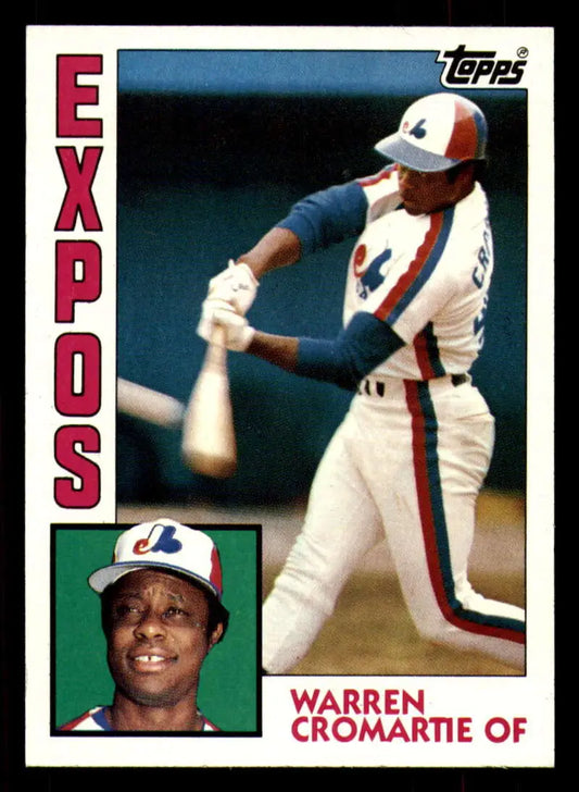 1984 Topps #287 Warren Cromartie EX Excellent Montreal Expos Baseball Card - Baseball Card Single