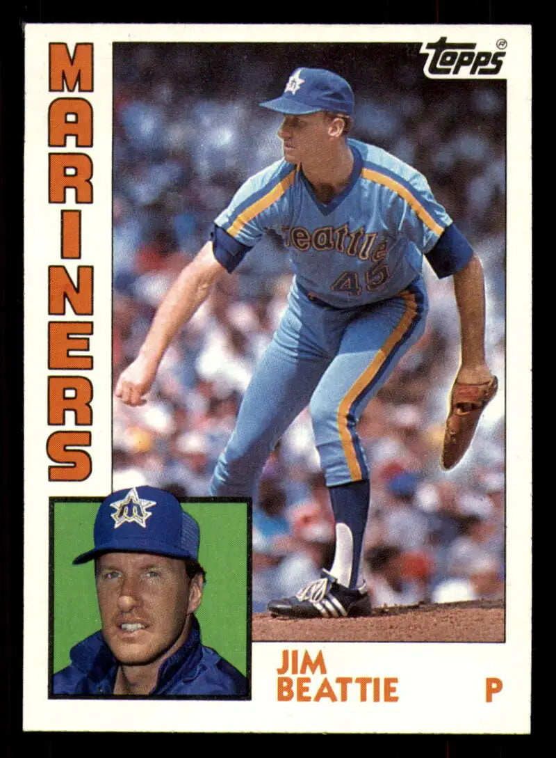 1984 Topps #288 Jim Beattie EX Excellent Seattle Mariners Baseball Card - Baseball Card Single