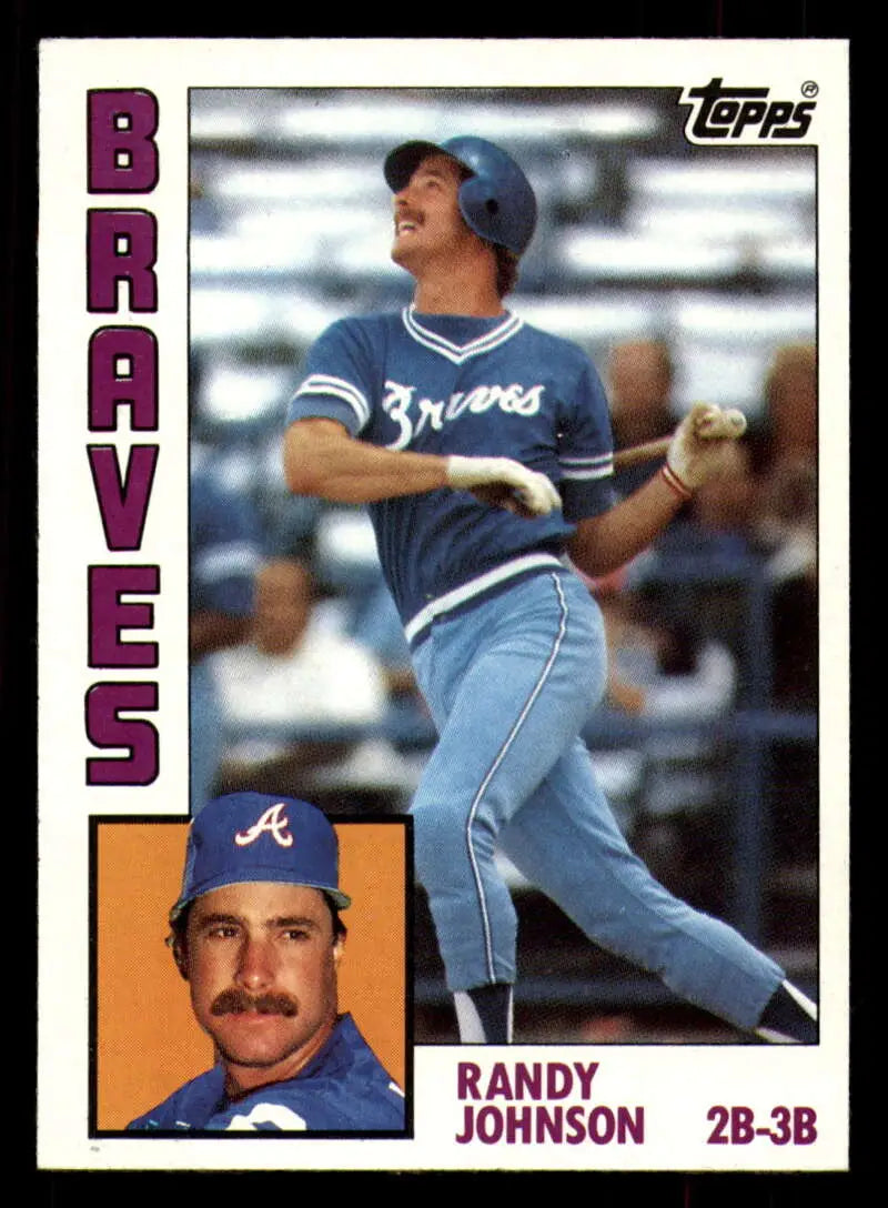 1984 Topps #289 Randy Johnson EX Excellent Atlanta Braves Baseball Card - Baseball Card Single