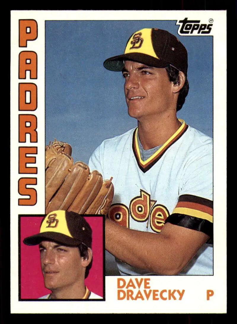 1984 Topps #290 Dave Dravecky EX Excellent San Diego Padres Baseball Card - Baseball Card Single